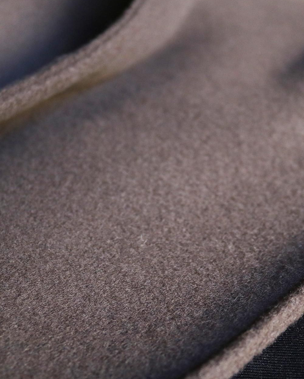 Wool melton belted coat