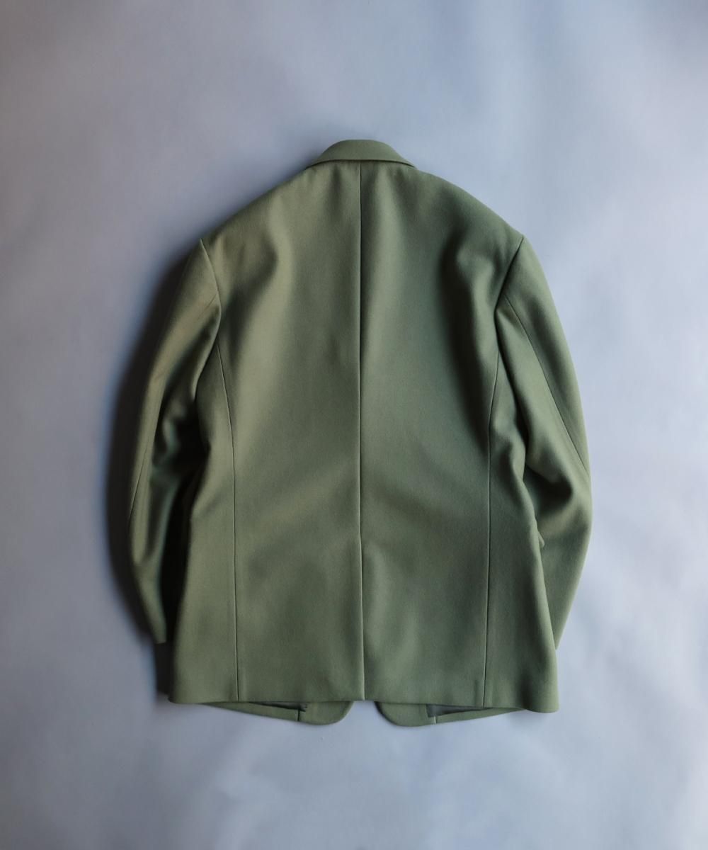 Melton Tailored Jacket - GREEN