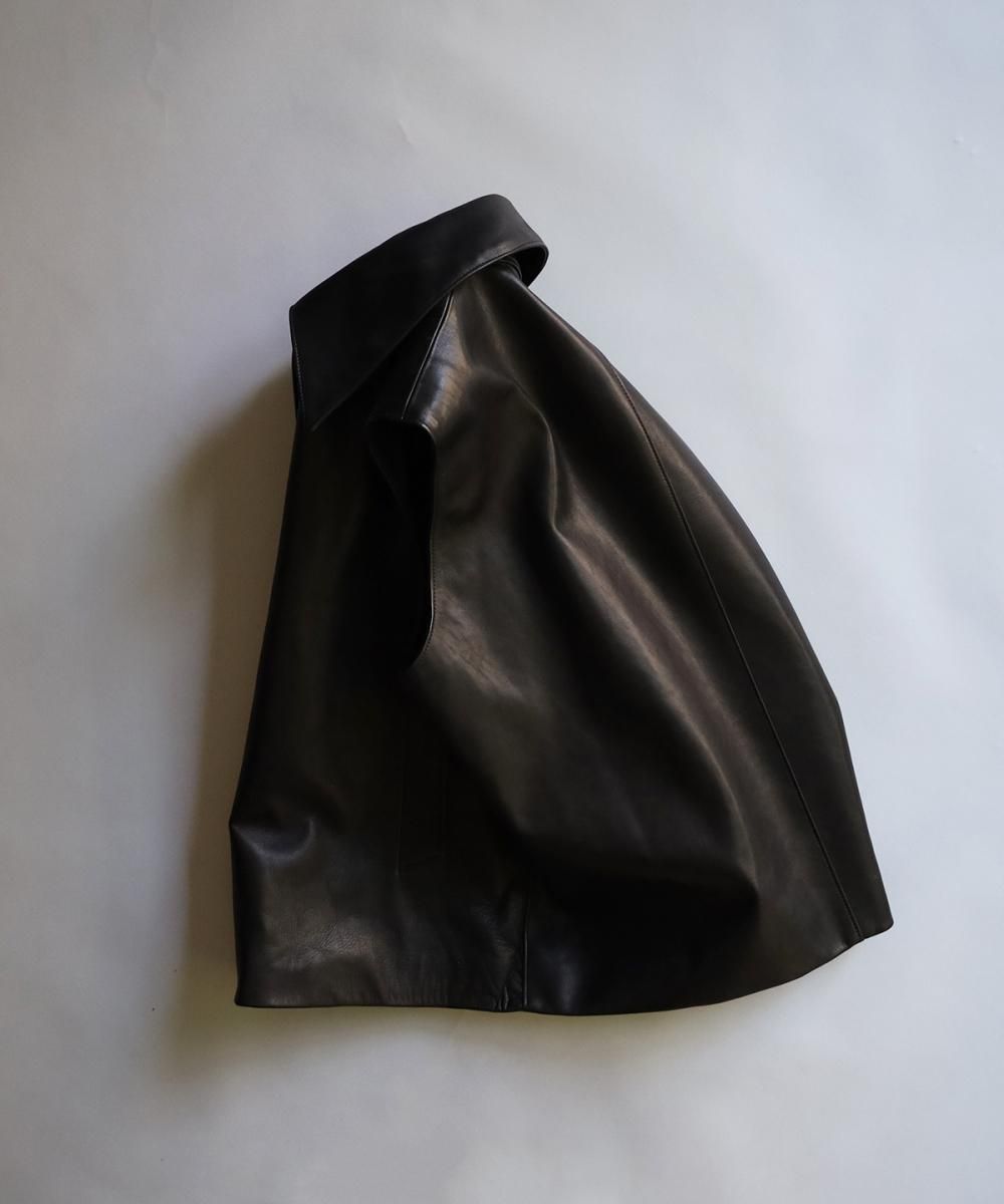 Horse Leather Vest - BLACK