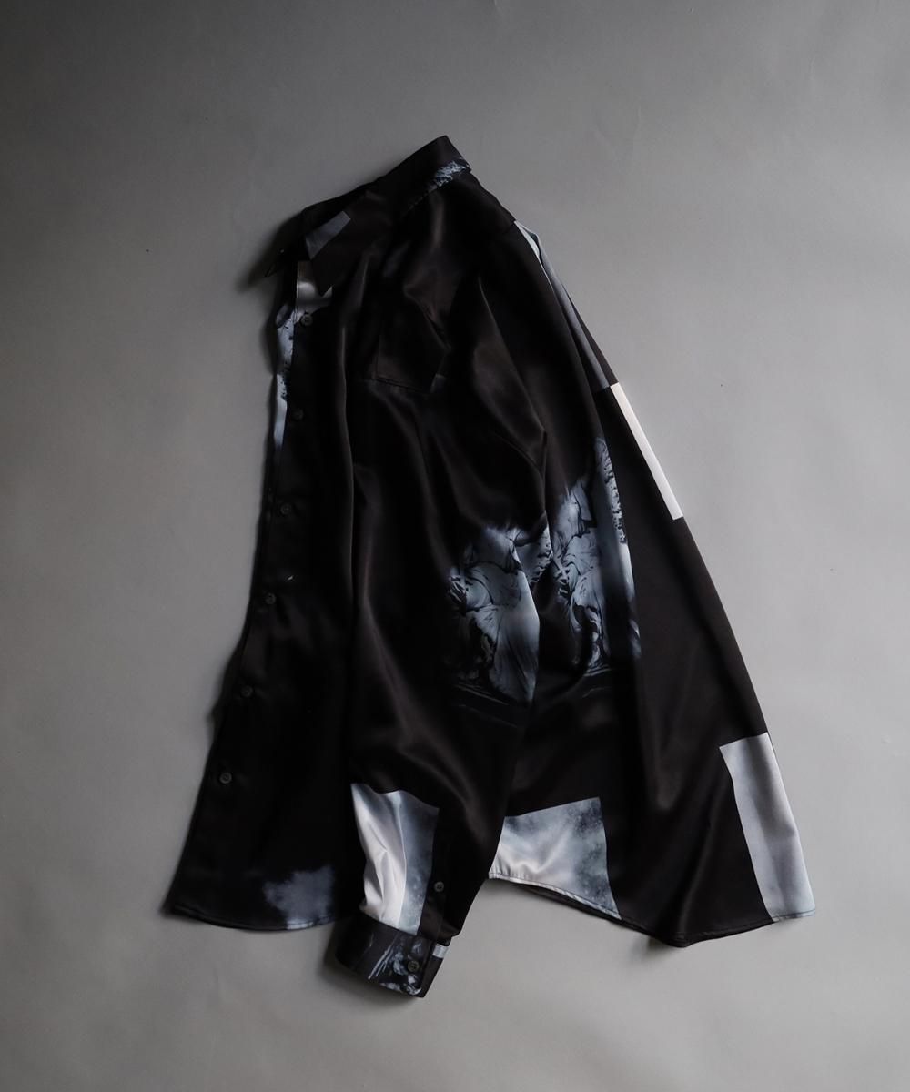 'Vision I noisi V' Graphic Shirt / Maiko Haruki - BLACK