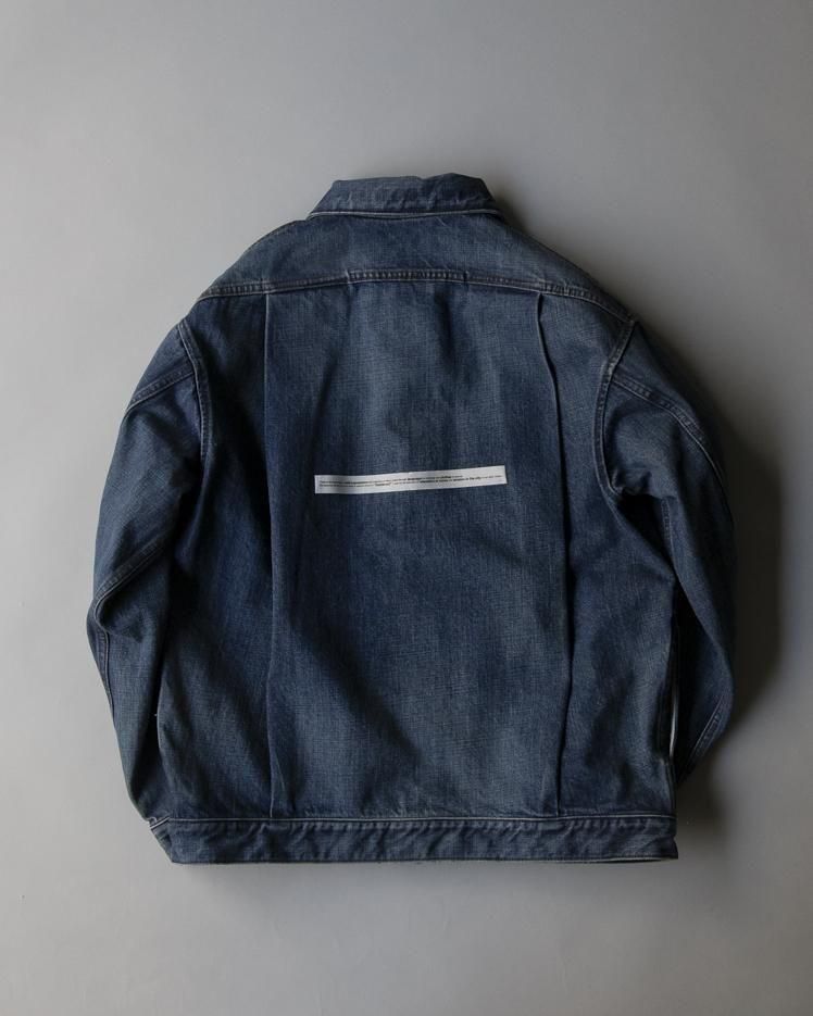 'Test Print' Denim Jacket Lui Araki