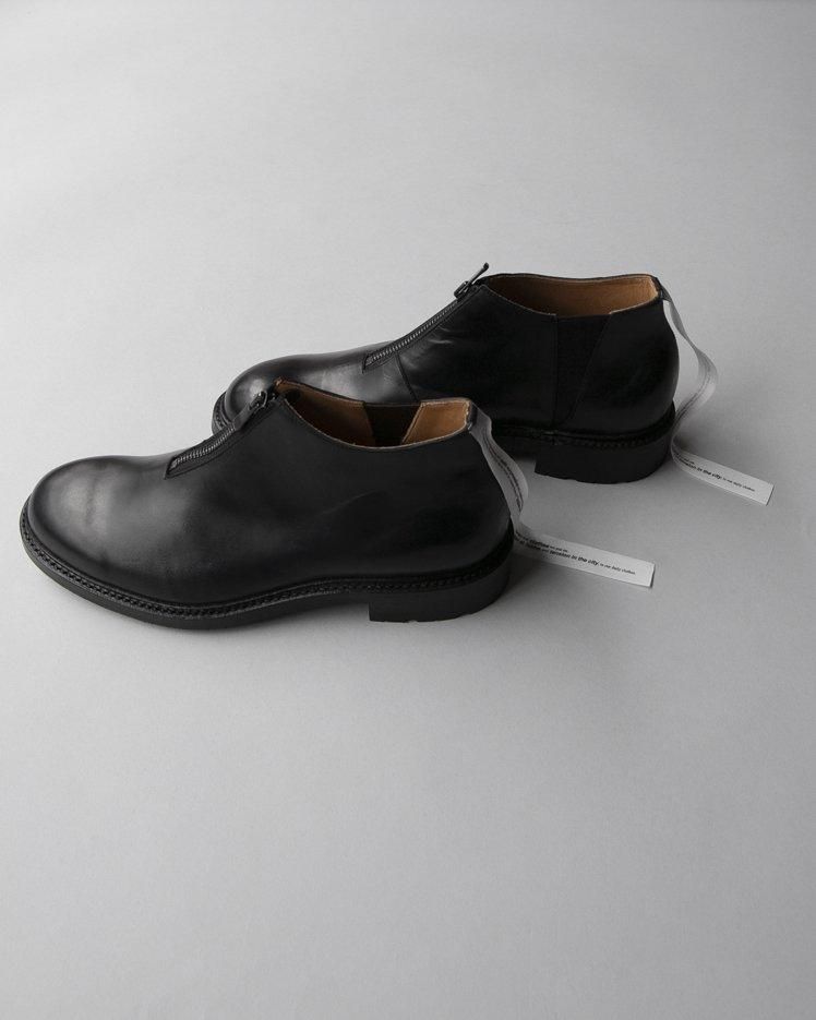 New Zipper Leather Shoes