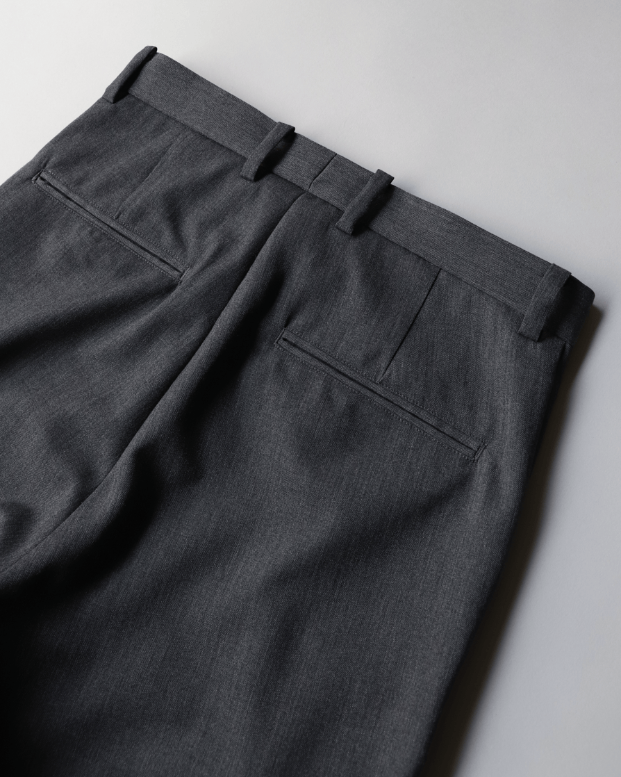 Shoe-cut Trousers Wool