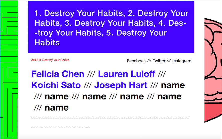 Destroy your habit