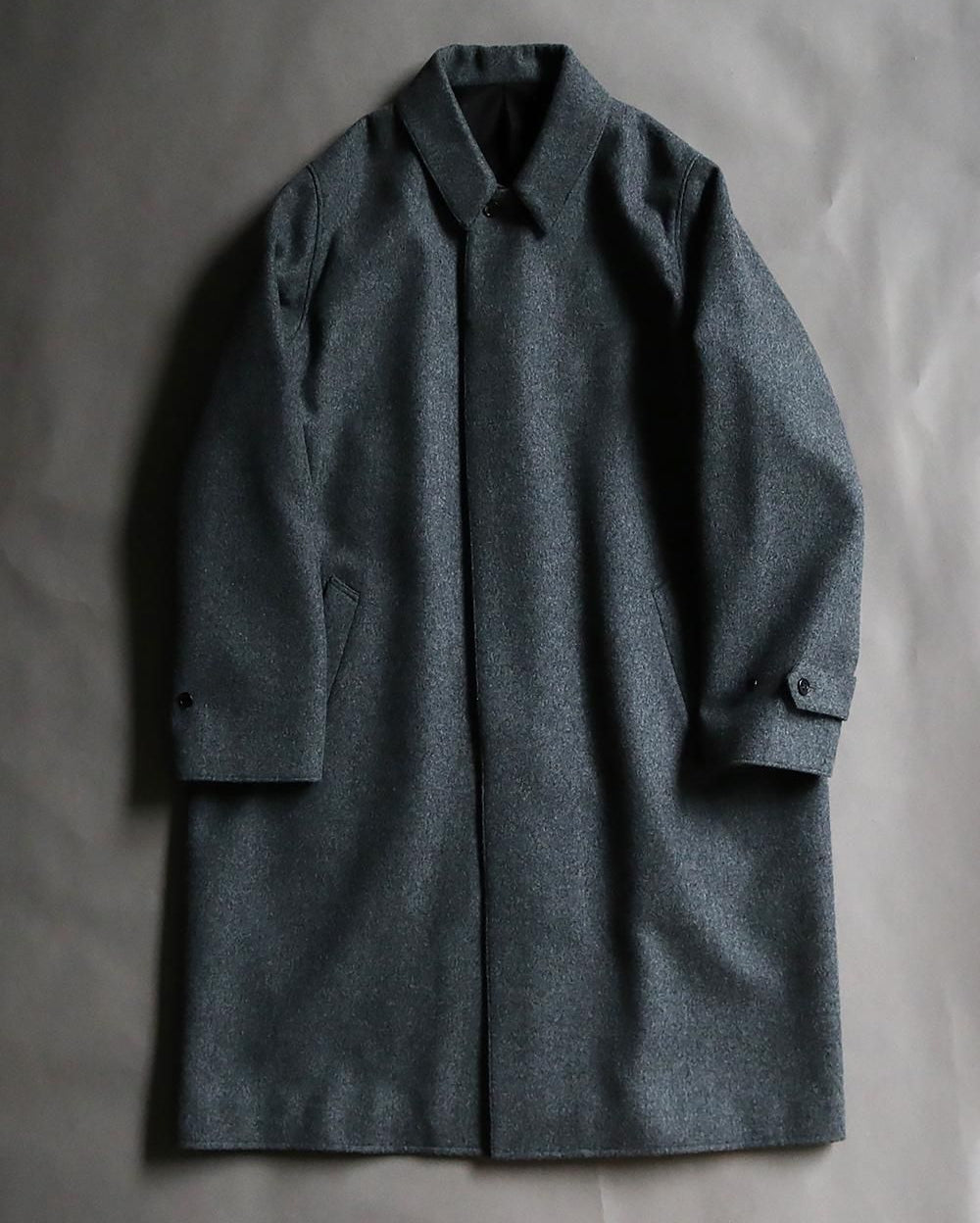 Wool cashmere soutien collar coat