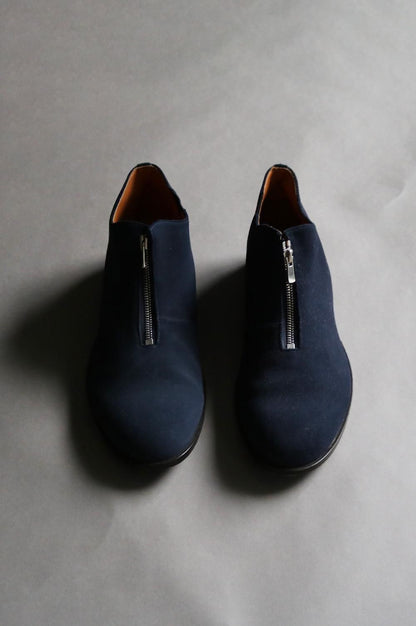 Suede Leather Zip Shoes