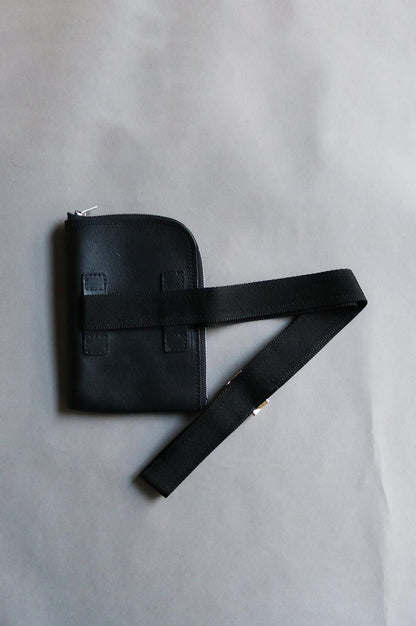 Leather × Belt utility bag