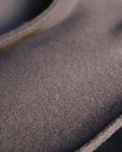 Wool melton belted coat