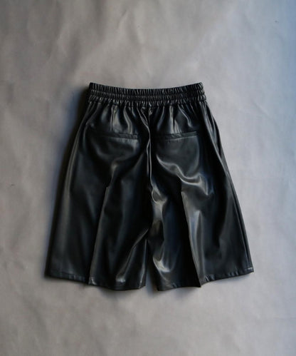 Synthetic Leather Wide Short