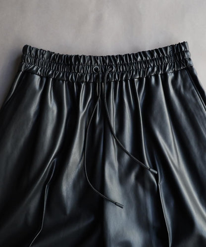 Synthetic Leather Wide Short