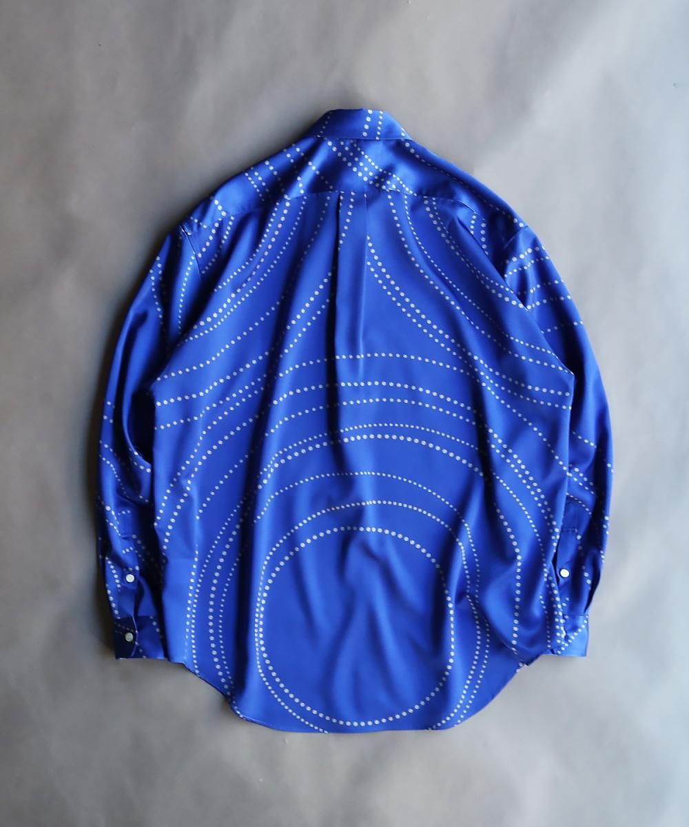 "AKIO NIISATO" Graphic Shirt - BLUE