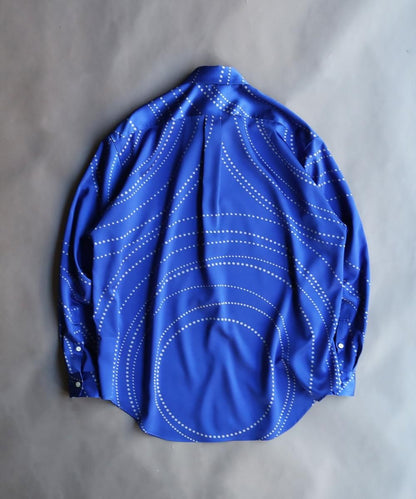 "AKIO NIISATO" Graphic Shirt - BLUE