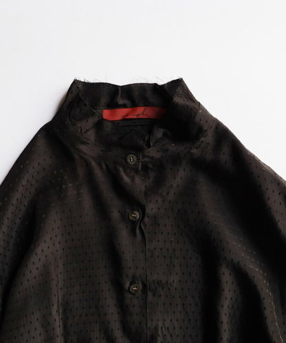 Cupra Stand Collar Blouse