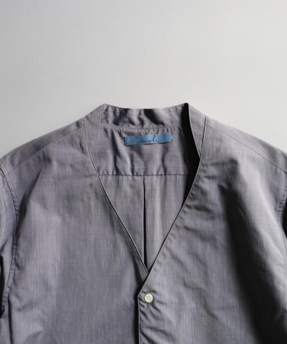 Collar Less S/S Shirt