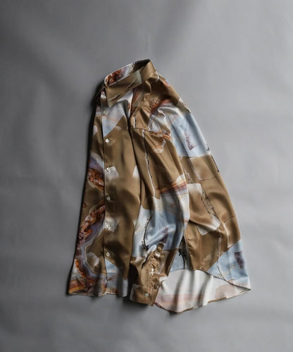 "MOTTY" Graphic Shirt - BEIGE