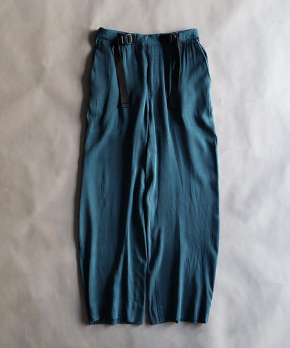 Cupro Rayon Belted Trouser - IRIS