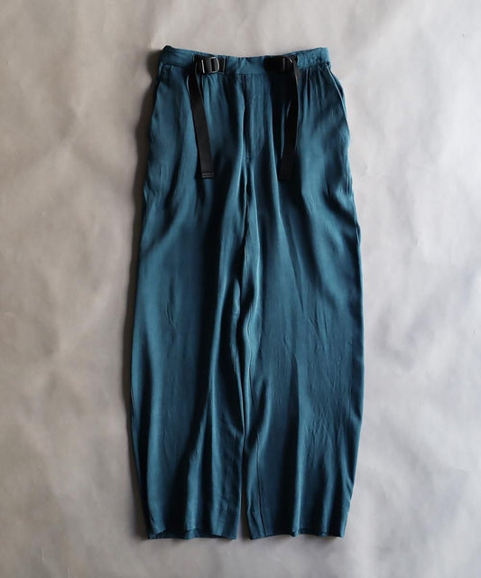 Cupro Rayon Belted Trouser - IRIS