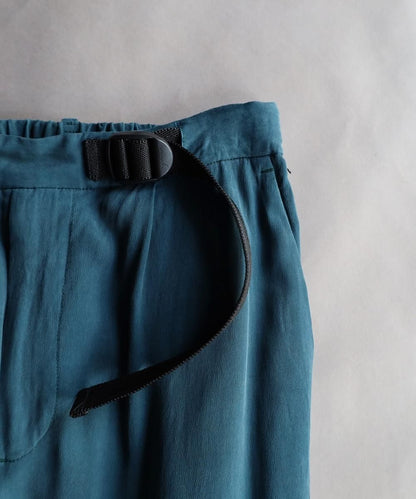 Cupro Rayon Belted Trouser - IRIS