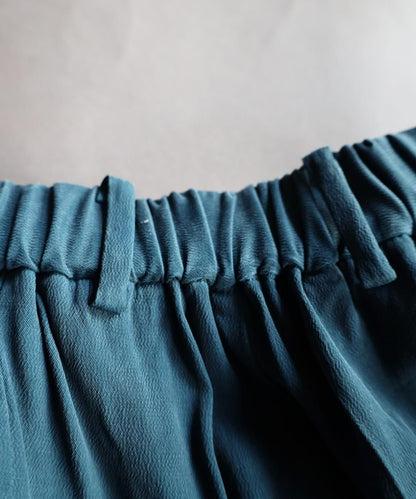 Cupro Rayon Belted Trouser - IRIS