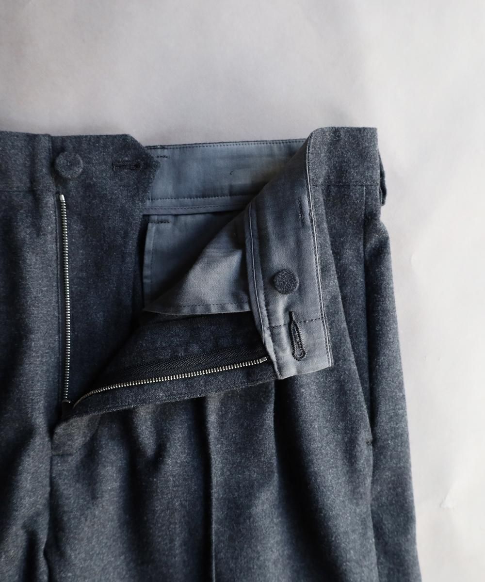 Italian Wool Pin Tuck Pants