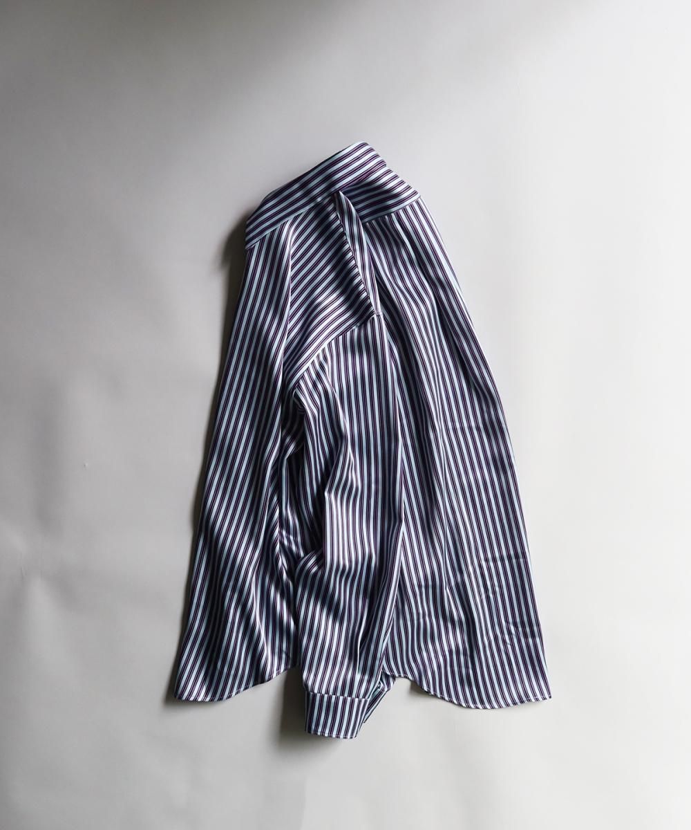 Printed Stripe Shirt - BLUE