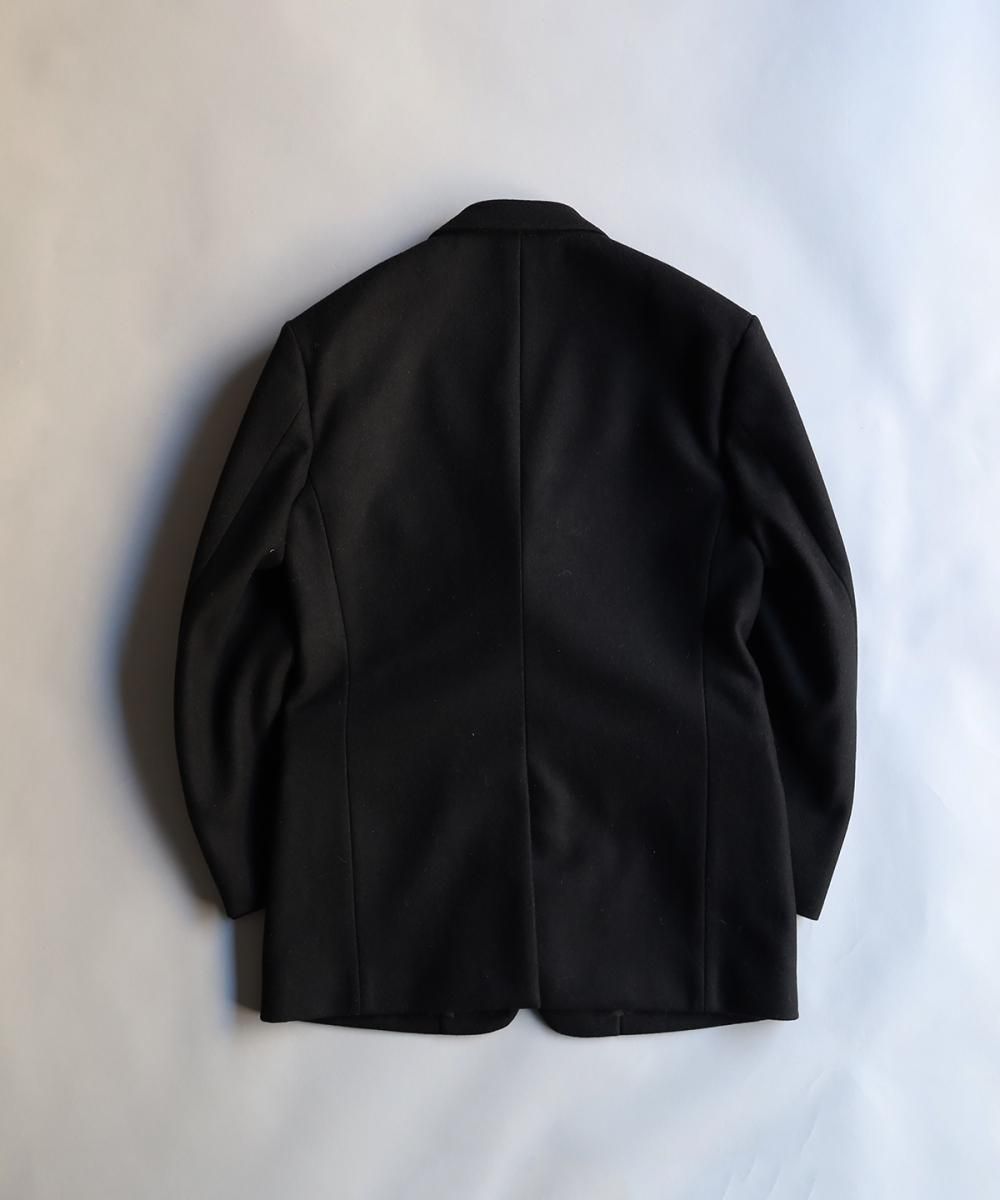 Melton Tailored Jacket - BLACK
