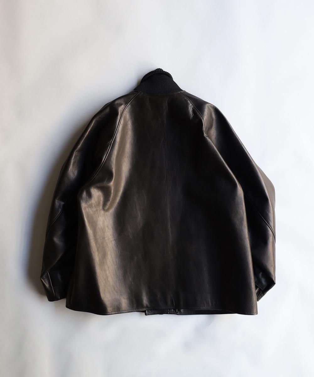 Horese Leather Pharaoh Jacket - BLACK