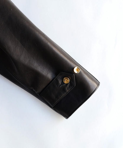 Horese Leather Pharaoh Jacket - BLACK