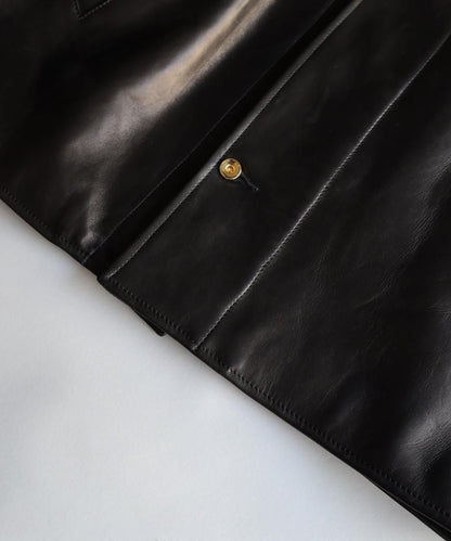 Horese Leather Pharaoh Jacket - BLACK