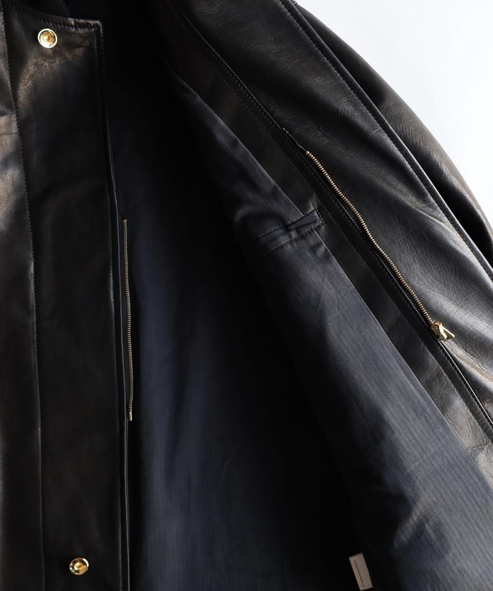 Horese Leather Pharaoh Jacket - BLACK
