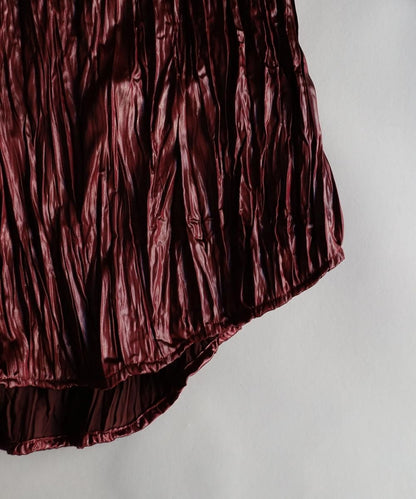 Pleats Shirt - BUGUNDY