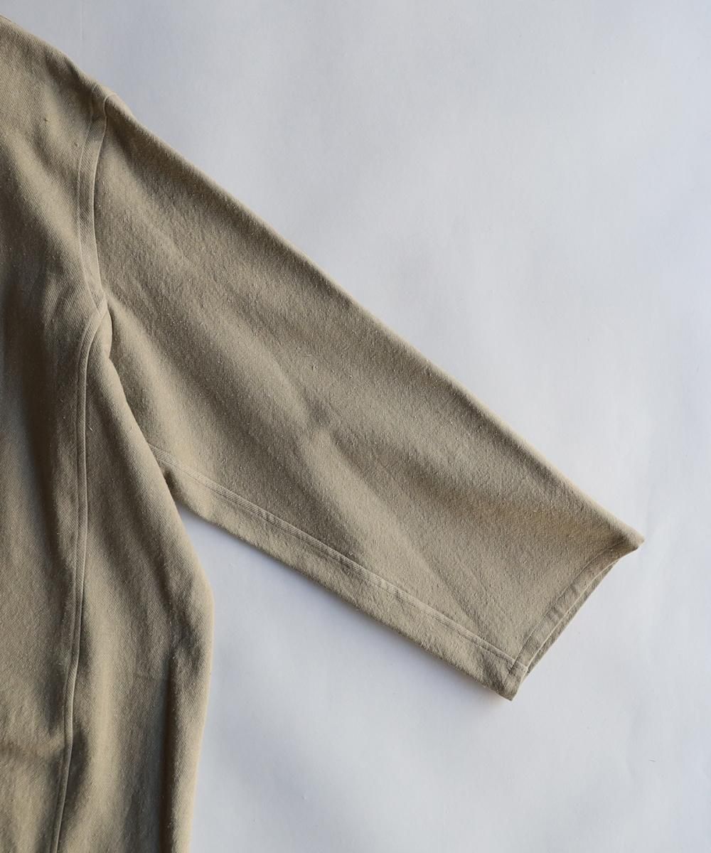 Brushed Linen Wide Shirt - KHAKI