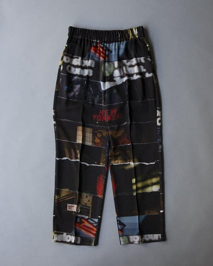 ’Test Print’ Pin Tuck Trousers  Lui Araki