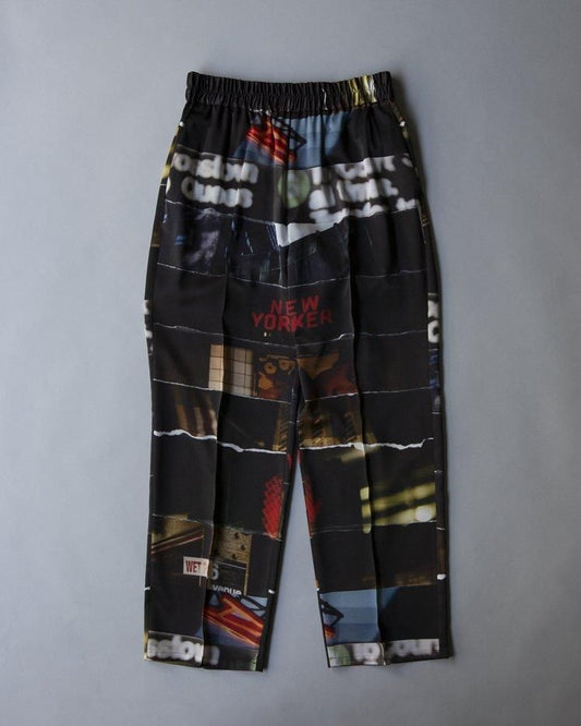 ’Test Print’ Pin Tuck Trousers  Lui Araki