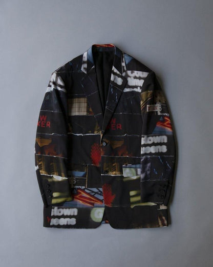 ’Test Print’ Tailored Jacket   Lui Araki