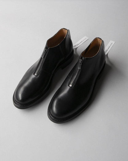 New Zipper Leather Shoes