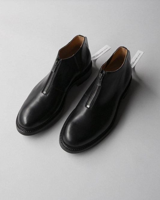 New Zipper Leather Shoes