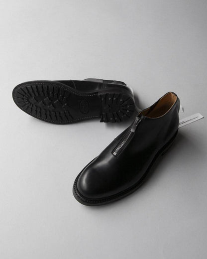 New Zipper Leather Shoes