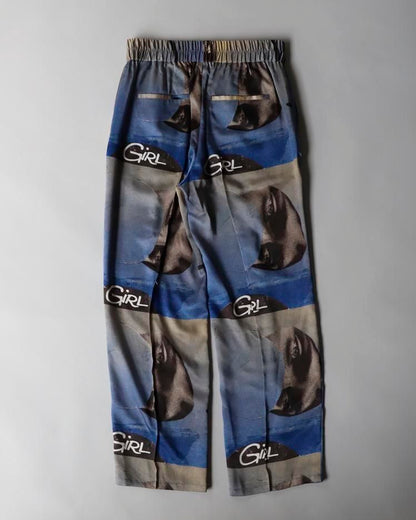 Graphic Pin Tuck Trousers Christophe Brunnquell