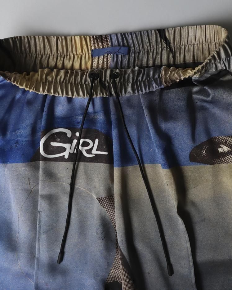 Graphic Pin Tuck Trousers Christophe Brunnquell