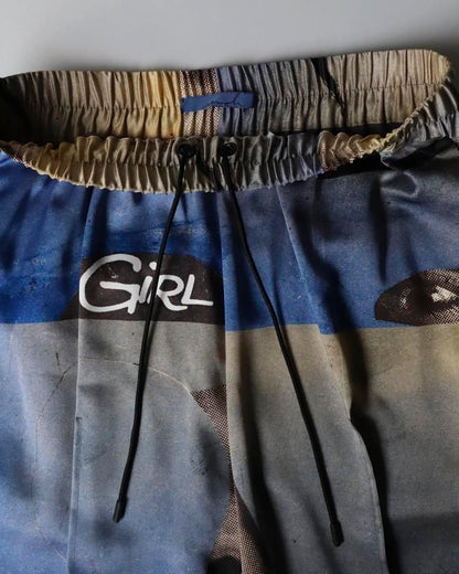 Graphic Pin Tuck Trousers Christophe Brunnquell