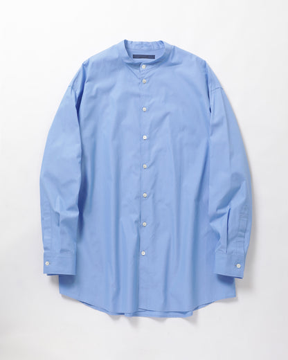 Cotton Band Collar Shirt