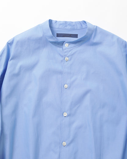 Cotton Band Collar Shirt
