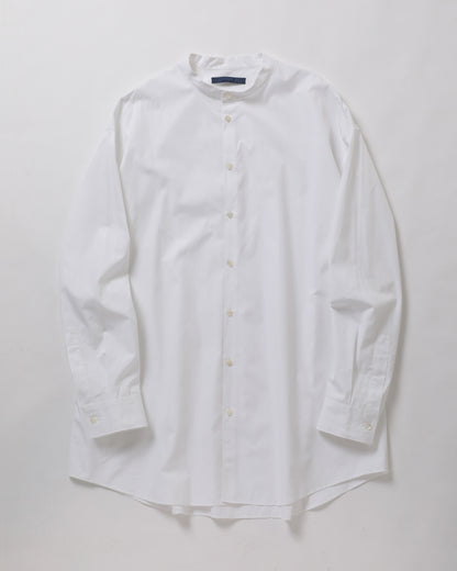 Cotton Band Collar Shirt