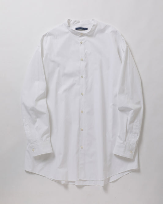 Cotton Band Collar Shirt