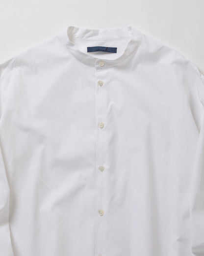 Cotton Band Collar Shirt