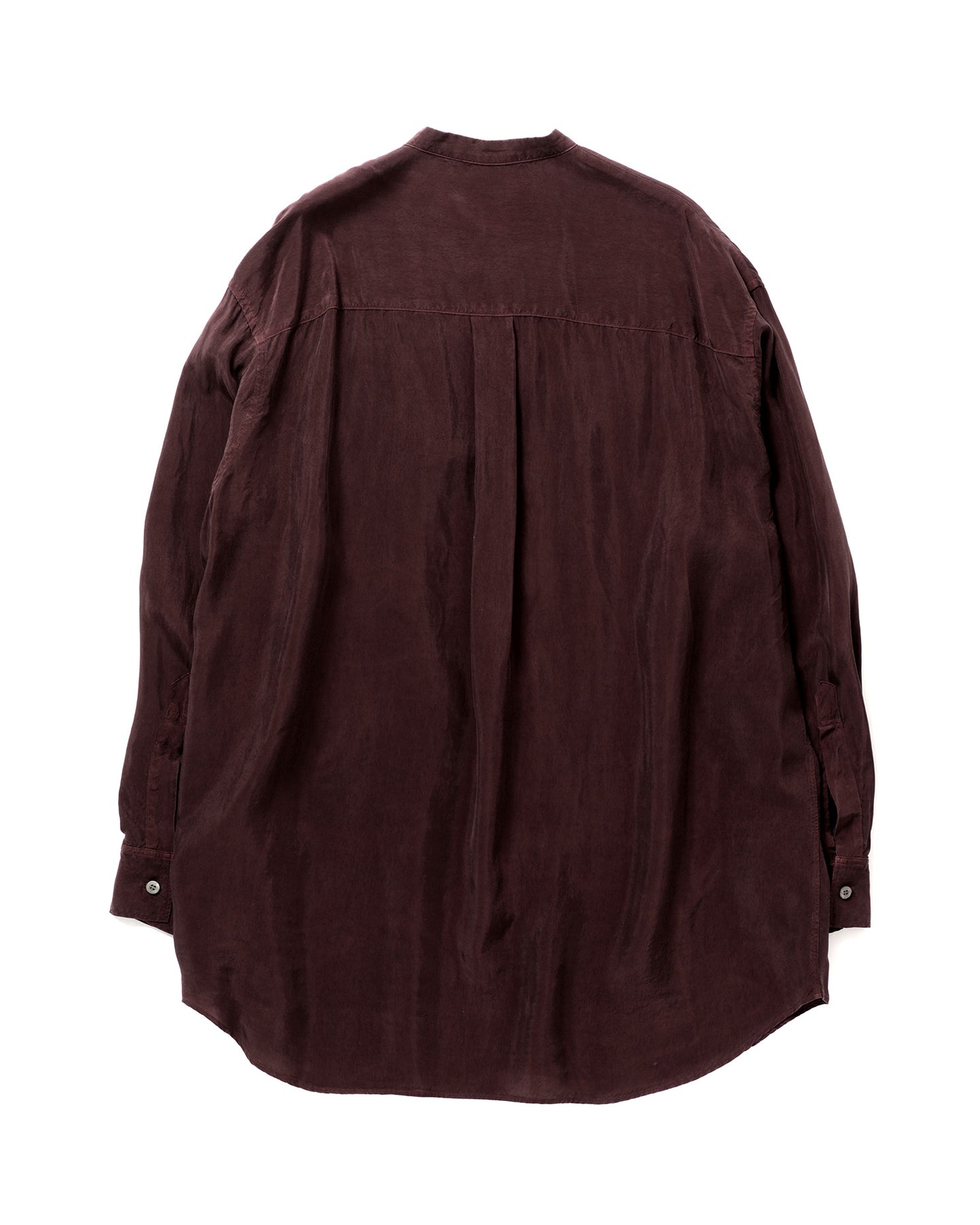 Cupro Band Collar Shirt