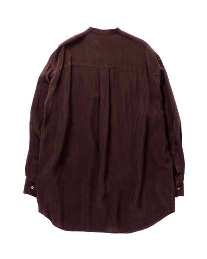 Cupro Band Collar Shirt