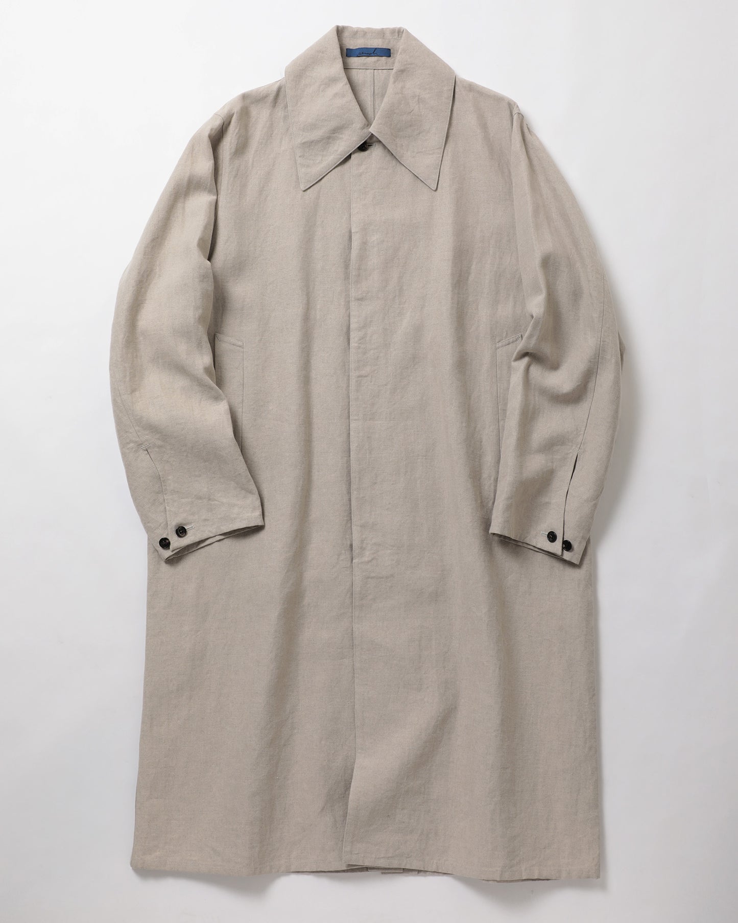 Linen Wide Collar Coat