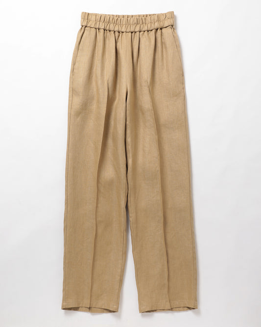 Linen Pin Tuck Easy Trousers